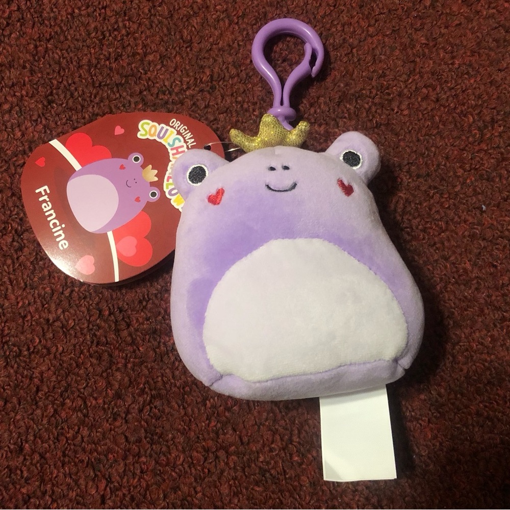 Squishmallows Francine the Frog 3.5” Clip Stuffed Plush
